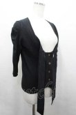 画像3: ヴィヴィアンウエストウッド 中古 / 単色オーブ刺繍タイデザインニットカーディガン 2 黒  I-26-04-22-073-to-HD-ZI (3)