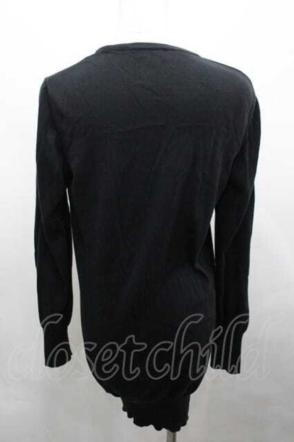 画像2: ヴィヴィアンウエストウッド 中古 / カラーオーブ刺繍ロングカーディガン M 黒  I-26-04-22-074-to-HD-ZI (2)