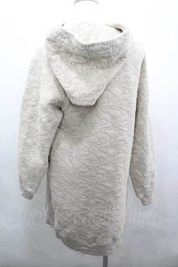 画像2: ヴィヴィアンウエストウッド 中古 / ウォーターオーブキルティング裏毛フーディワンピース 00 ベージュ  I-26-04-22-077-op-HD-ZI (2)