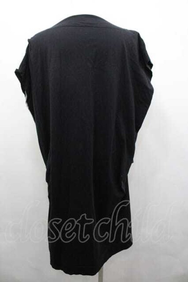 画像2: ヴィヴィアンウエストウッド 中古 / ナナメオーブライン半袖カットワンピース 2 黒Ｘアイボリー  I-26-04-22-079-op-HD-ZI (2)