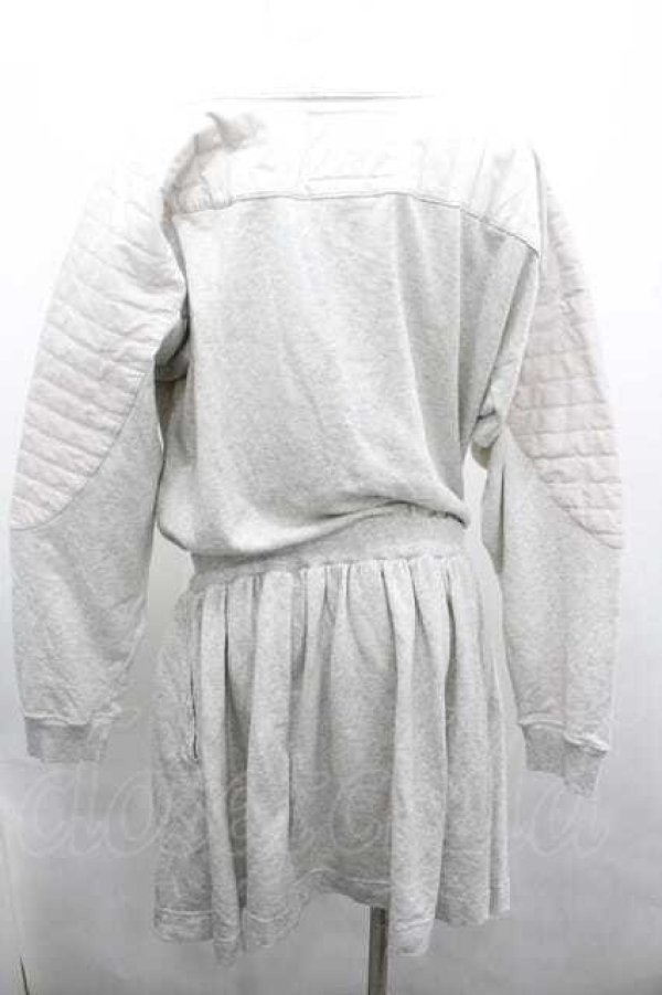 画像2: ヴィヴィアンウエストウッド 中古 / オーガニックコットンガーゼ裏毛BADGESドレス 00 グレー  I-26-04-22-080-op-HD-ZI (2)