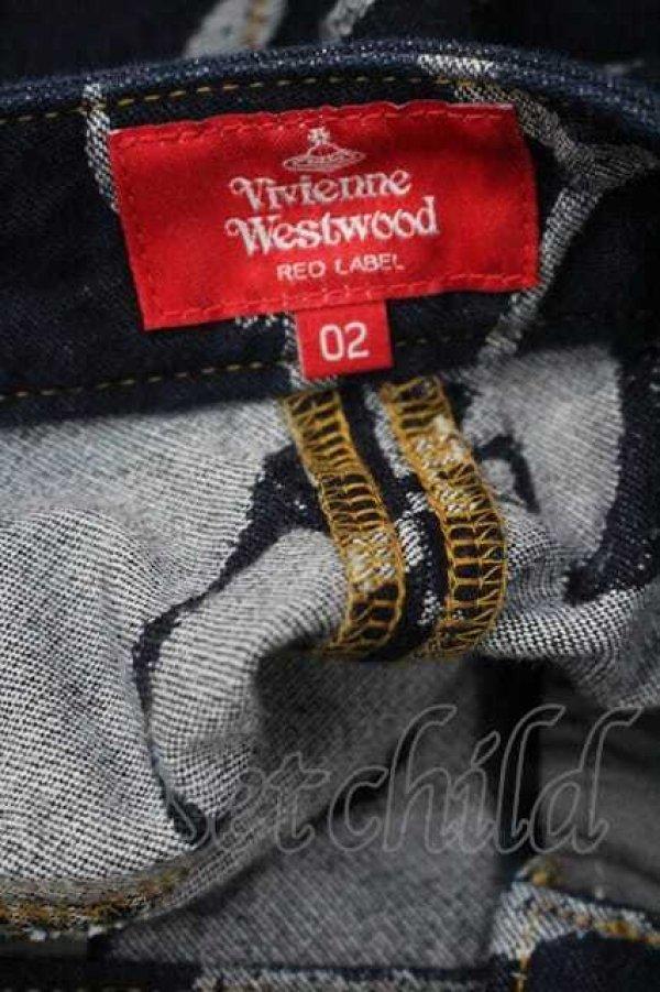 画像4: ヴィヴィアンウエストウッド 中古 / オーブデニムスカート 02 紺デニム  I-26-04-22-083-sk-HD-ZI (4)