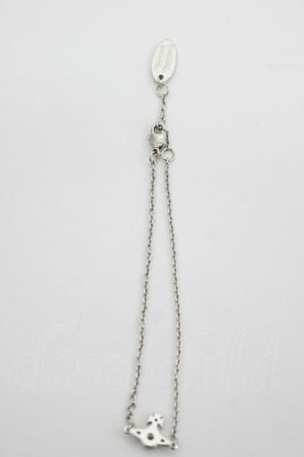 画像2: ヴィヴィアンウエストウッド 中古 / OUROBOROS SMALL BRACELET  シルバー  I-26-04-22-085-ac-HD-ZI (2)