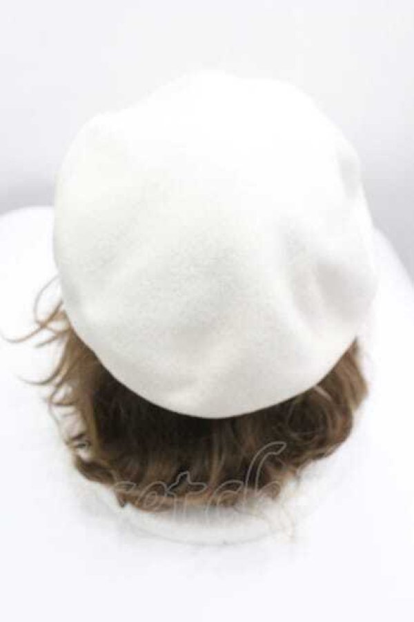 画像3: ヴィヴィアンウエストウッド 中古 / オーブ刺繍ベレー  白  I-26-04-22-087-gd-HD-ZI (3)