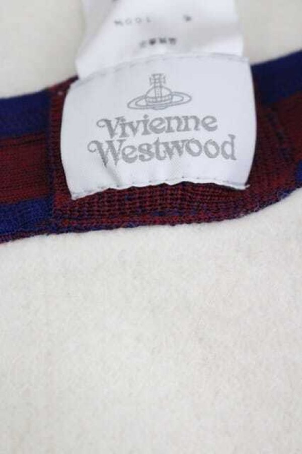 画像4: ヴィヴィアンウエストウッド 中古 / オーブ刺繍ベレー  白  I-26-04-22-087-gd-HD-ZI (4)