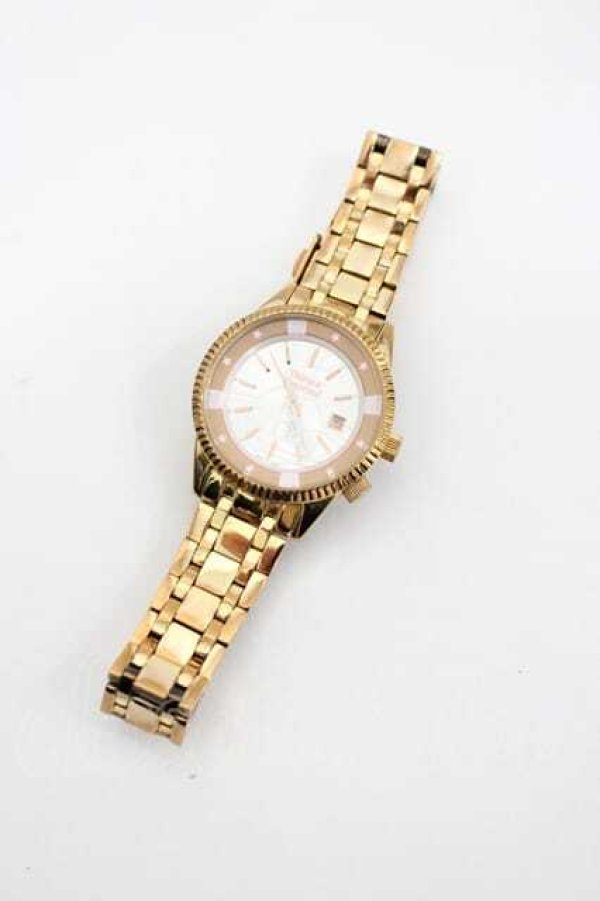 画像4: ヴィヴィアンウエストウッド 中古 / オーブデザイン腕時計  ゴールド  I-26-04-22-090-gd-HD-ZI (4)