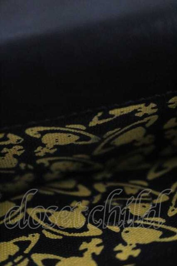 画像2: ヴィヴィアンウエストウッド 中古 / 3ツ折リ財布  黒  I-26-04-22-092-wa-HD-ZI (2)