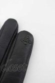 画像4: ヴィヴィアンウエストウッド 中古 / オーブ型押シハートレザーグローブ  黒Ｘグレー  I-26-04-22-094-gd-HD-ZI (4)