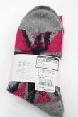 画像2: ヴィヴィアンウエストウッド 中古 / ユニオンジャックソックス  濃ピンクＸグレー  I-26-04-22-096-gd-HD-ZI (2)