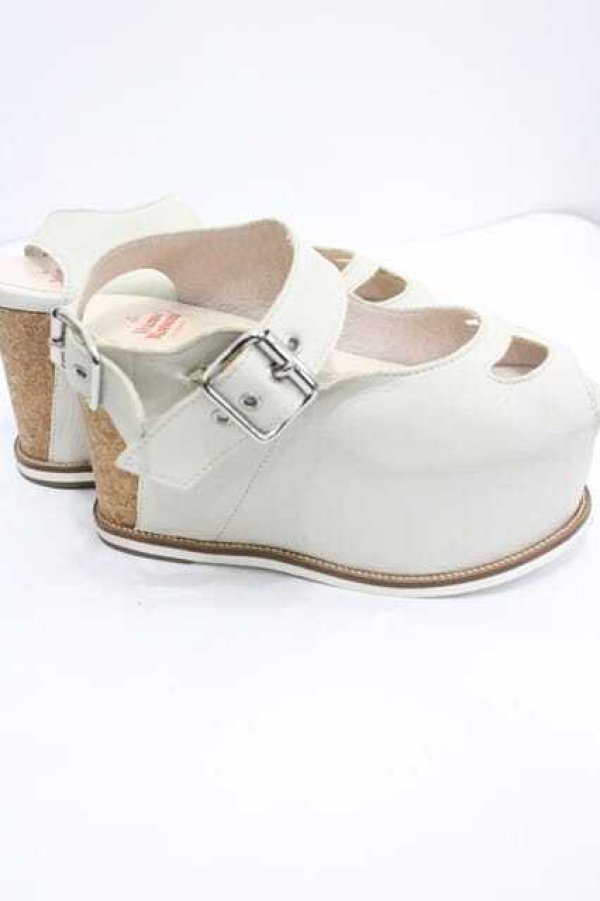 画像5: ヴィヴィアンウエストウッド 中古 / ベルト厚底サンダル 36 アイボリー  I-26-04-22-099-sh-HD-ZI (5)