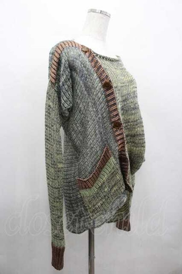 画像2: ヴィヴィアンウエストウッド 中古 / グラデーションカーディガン 2 イエロー  I-26-04-22-010-to-HD-ZI (2)