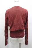 画像2: ヴィヴィアンウエストウッド 中古 / 型押シオーブニットカーディガン 3 ボルドー  I-26-04-22-012-to-HD-ZI (2)
