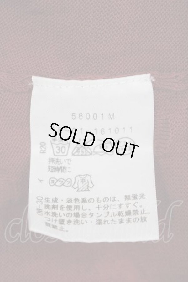 画像4: ヴィヴィアンウエストウッド 中古 / 型押シオーブニットカーディガン 3 ボルドー  I-26-04-22-012-to-HD-ZI (4)