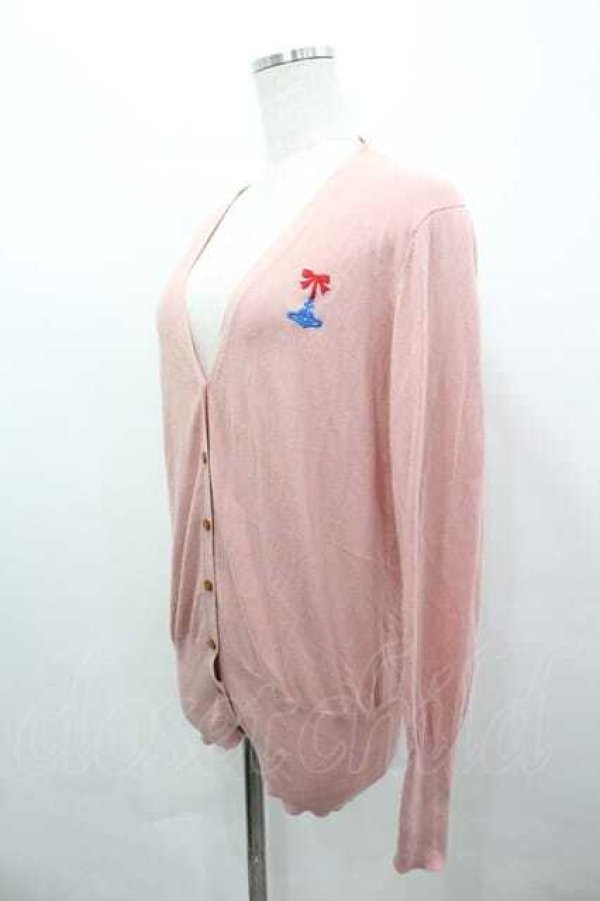 画像2: ヴィヴィアンウエストウッド 中古 / リボンオーブニットカーディガン 2  I-26-04-22-014-jc-HD-ZI (2)