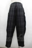 画像2: ヴィヴィアンウエストウッド MAN 中古 / "CUBIST CHECK" ガーデナートラウザーズ 46 黒チェック  I-26-04-22-002-pa-HD-ZI (2)