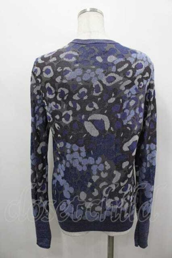 画像3: ヴィヴィアンウエストウッド 中古 / レオパードニットカーディガン 2 青  I-26-04-22-015-jc-HD-ZI (3)