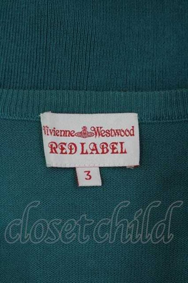 画像4: ヴィヴィアンウエストウッド 中古 / 裾単色オーブ刺繍ニットカーディガン 3 グリーン  I-26-04-22-016-to-HD-ZI (4)