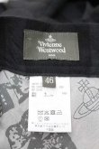 画像3: ヴィヴィアンウエストウッド MAN 中古 / "CUBIST CHECK" ガーデナートラウザーズ 46 黒チェック  I-26-04-22-002-pa-HD-ZI (3)