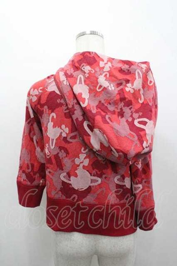 画像3: ヴィヴィアンウエストウッド 中古 / オーブ総柄パーカー 2 赤  I-26-04-22-018-to-HD-ZI (3)