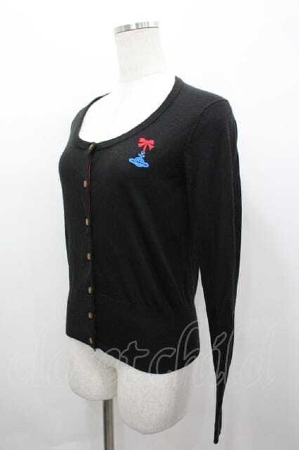 画像2: ヴィヴィアンウエストウッド 中古 / リボンオーブニットカーディガン 2  I-26-04-22-019-to-HD-ZI (2)