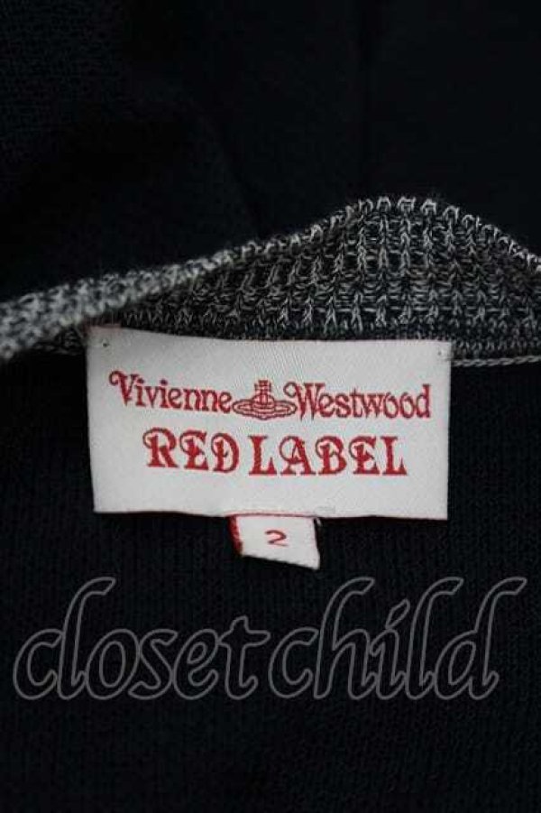 画像4: ヴィヴィアンウエストウッド 中古 / 単色オーブ刺繍総柄ニット 2 ベージュＸ黒Ｘ青  I-26-05-20-021-to-HD-ZI (4)