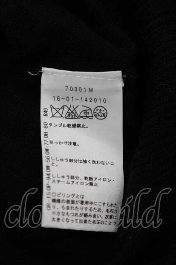 画像5: ヴィヴィアンウエストウッド 中古 / 単色オーブ刺繍ハイネックニットトップス 3 黒Ｘ赤  I-26-05-20-022-to-HD-ZI (5)