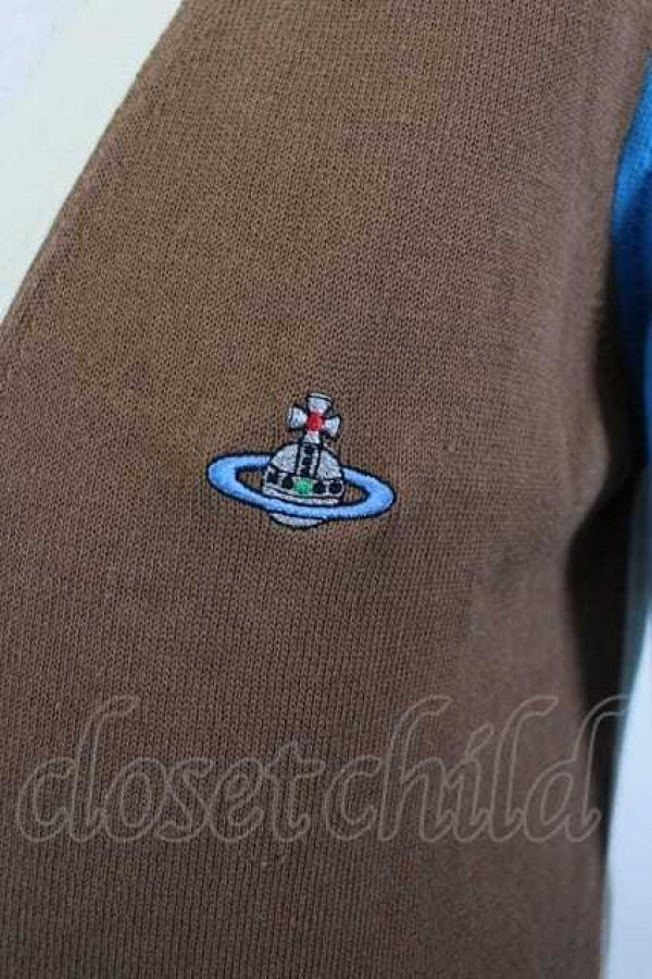 画像3: ヴィヴィアンウエストウッド MAN 中古 / オーブ刺繍切リ替エニットカーディガン S カラフル  I-26-05-20-003-to-HD-ZI (3)