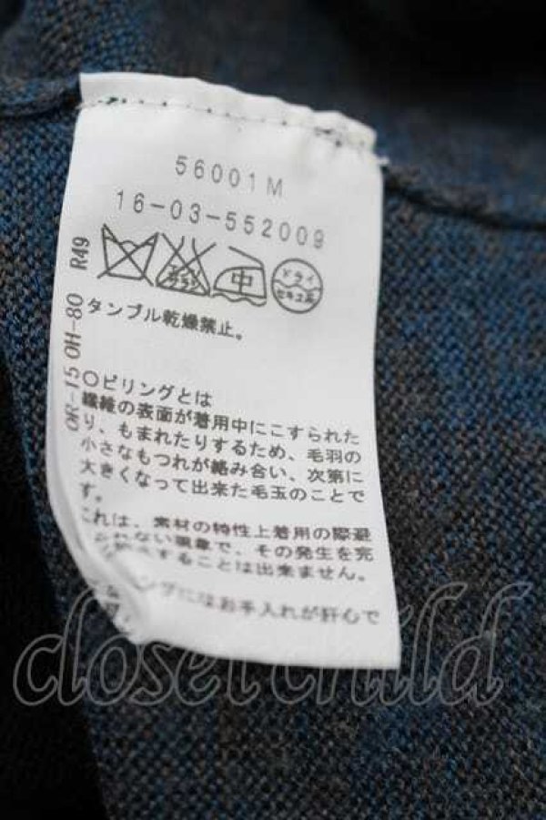 画像5: ヴィヴィアンウエストウッド 中古 / ボーダーハイネックニットトップス 2 黒Ｘ青  I-26-05-20-028-to-HD-ZI (5)