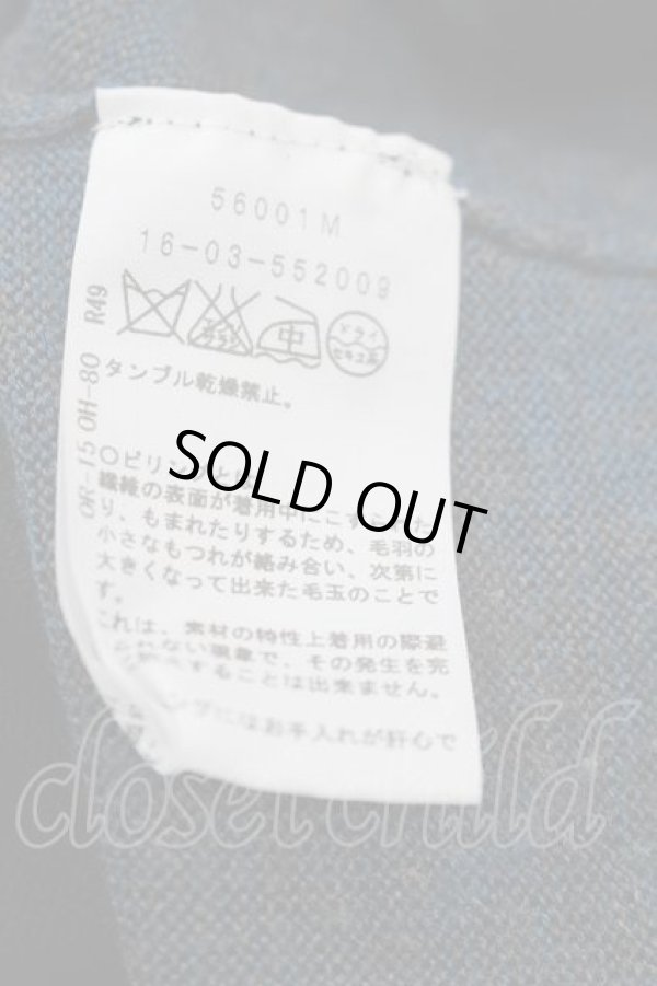 画像5: ヴィヴィアンウエストウッド 中古 / ボーダーハイネックニットトップス 2 黒Ｘ青  I-26-05-20-028-to-HD-ZI (5)