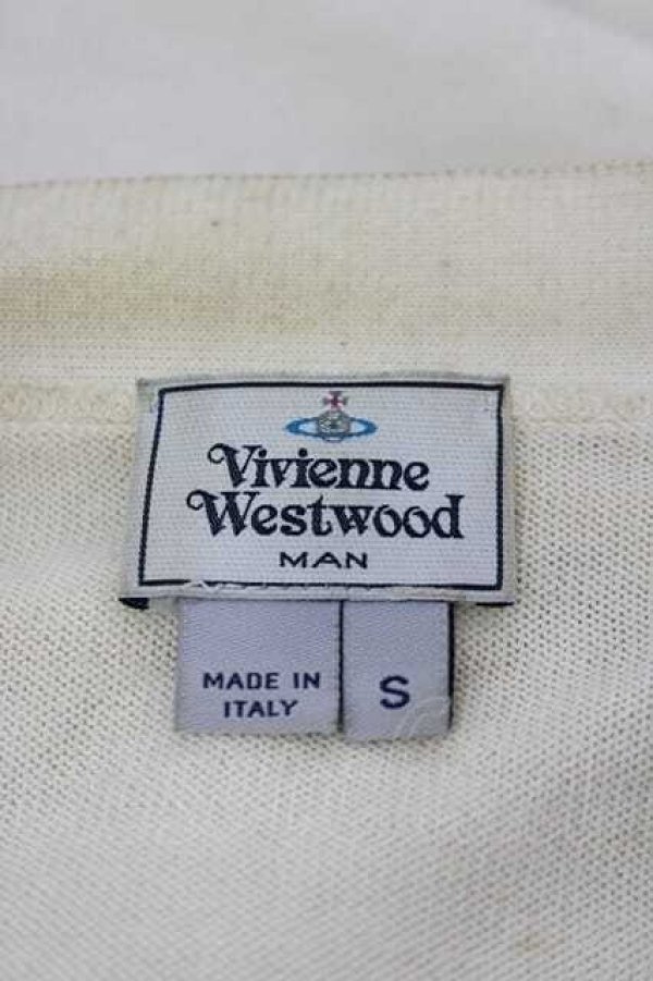 画像7: ヴィヴィアンウエストウッド MAN 中古 / オーブ刺繍切リ替エニットカーディガン S カラフル  I-26-05-20-003-to-HD-ZI (7)