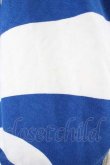 画像3: ANGLOMANIA 中古 / 総柄カットライダースジャケット M 青Ｘシロ  I-26-05-20-032-jc-HD-ZI (3)
