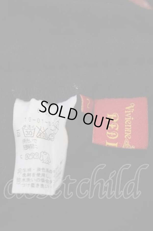 画像6: ヴィヴィアンウエストウッド 中古 / グリッターリップカットワンピース 2 黒  I-26-05-20-035-op-HD-ZI (6)
