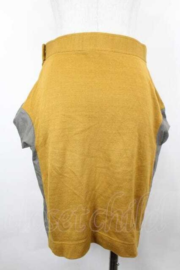 画像2: ANGLOMANIA 中古 / カットミニスカート 36 イエロー  I-26-05-20-049-sk-HD-ZI (2)