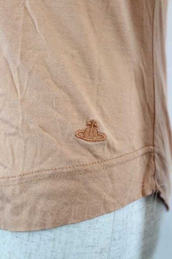 画像3: ヴィヴィアンウエストウッド 中古 / 単色オーブ刺繍カットソー 2 オレンジ  I-26-05-20-006-to-HD-ZI (3)