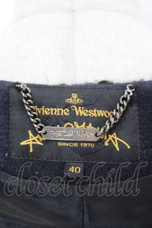画像4: ANGLOMANIA 中古 / ニットカラーコート 40 黒  I-26-05-28-004-co-HD-ZI (4)