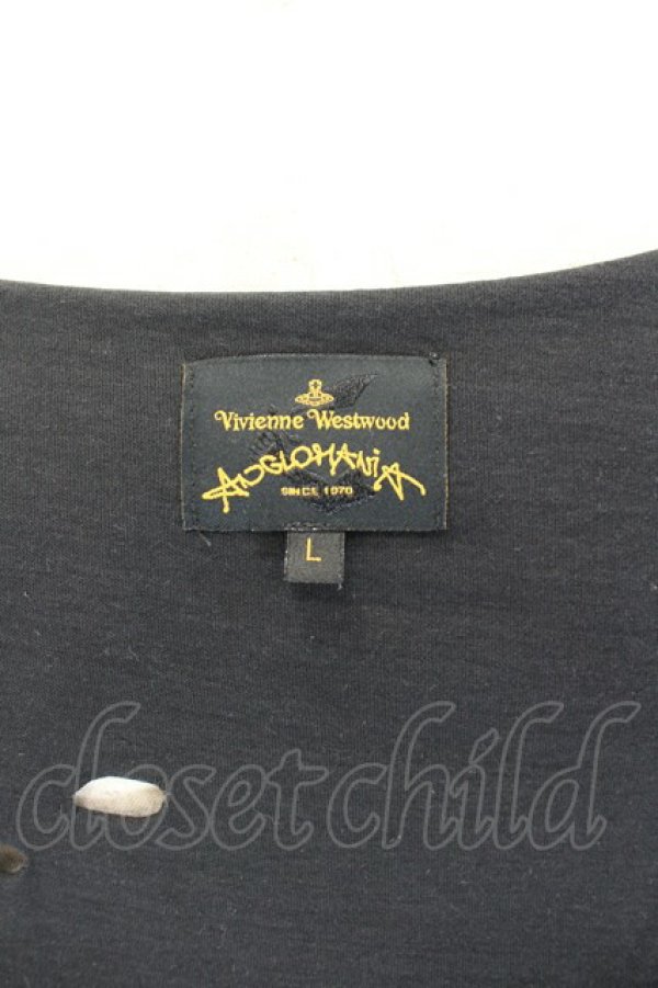画像4: ANGLOMANIA 中古 / クラッシュデザイン半袖カットソー L 黒  I-26-06-24-024-to-HD-ZI (4)