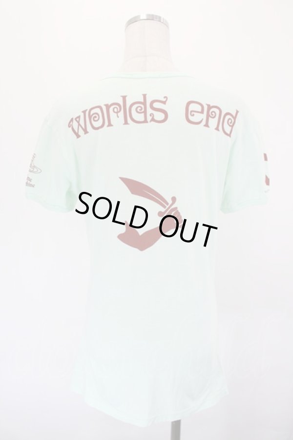 画像2: ヴィヴィアンウエストウッド 中古 / WORLDS END　時計プリントTシャツ  ミント  I-26-06-24-025-to-HD-ZI (2)