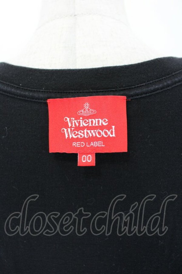 画像4: ヴィヴィアンウエストウッド 中古 / コットンラム半袖Tシャツ 00 黒  I-26-06-24-027-ts-HD-ZI (4)