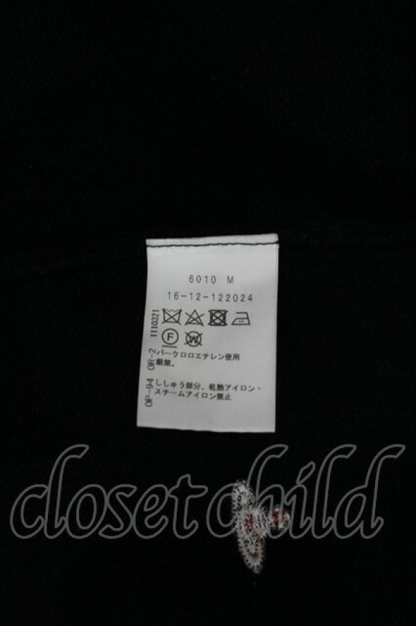 画像5: ヴィヴィアンウエストウッド 中古 / ハートフリルニットトップス 00 黒  I-26-06-24-032-to-HD-ZI (5)