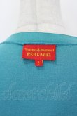 画像4: ヴィヴィアンウエストウッド 中古 / 単色オーブ刺繍ニットカーディガン 2 ブルーＸ赤  I-26-06-24-040-to-HD-ZI (4)