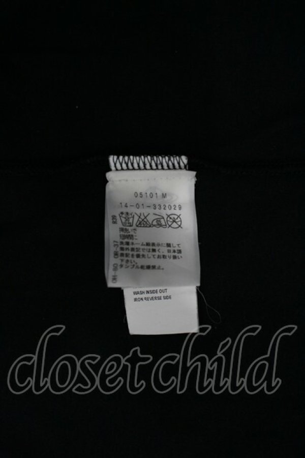 画像4: ANGLOMANIA 中古 / 額縁スカーフTシャツ M 黒Ｘゴールド  I-26-06-24-042-ts-HD-ZI (4)