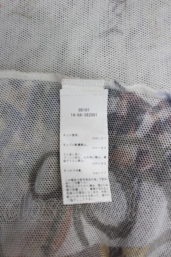 画像4: ヴィヴィアンウエストウッド 中古 / シースルートップス S 白Ｘ黒Ｘ赤Ｘアイボリー  I-26-06-24-046-to-HD-ZI (4)