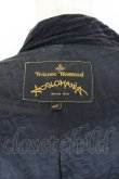 画像3: ANGLOMANIA 中古 / 別珍襟チェックロングコート 40 黒Ｘ赤チェック  I-26-06-24-049-co-HD-ZI (3)