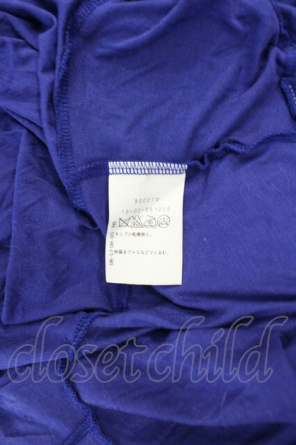 画像5: ヴィヴィアンウエストウッド 中古 / 単色オーブ刺繍フリル切替カットワンピース 2 青  I-26-06-24-050-op-HD-ZI (5)