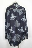 画像2: ヴィヴィアンウエストウッド MAN 中古 / HEART SKULL ORBビッグデニムシャツ  青デニム  I-26-06-24-006-bl-HD-ZI (2)