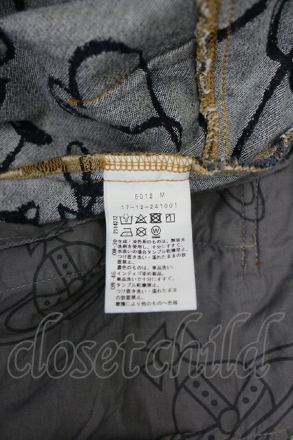 画像5: ヴィヴィアンウエストウッド 中古 / オーブデニムスカート 01 青デニム  I-26-06-24-073-sk-HD-ZI (5)