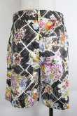画像2: ヴィヴィアンウエストウッド 中古 / ハンドドローチェック総柄ハーフパンツ 38 黒Ｘ白  I-26-06-24-085-pa-HD-ZI (2)