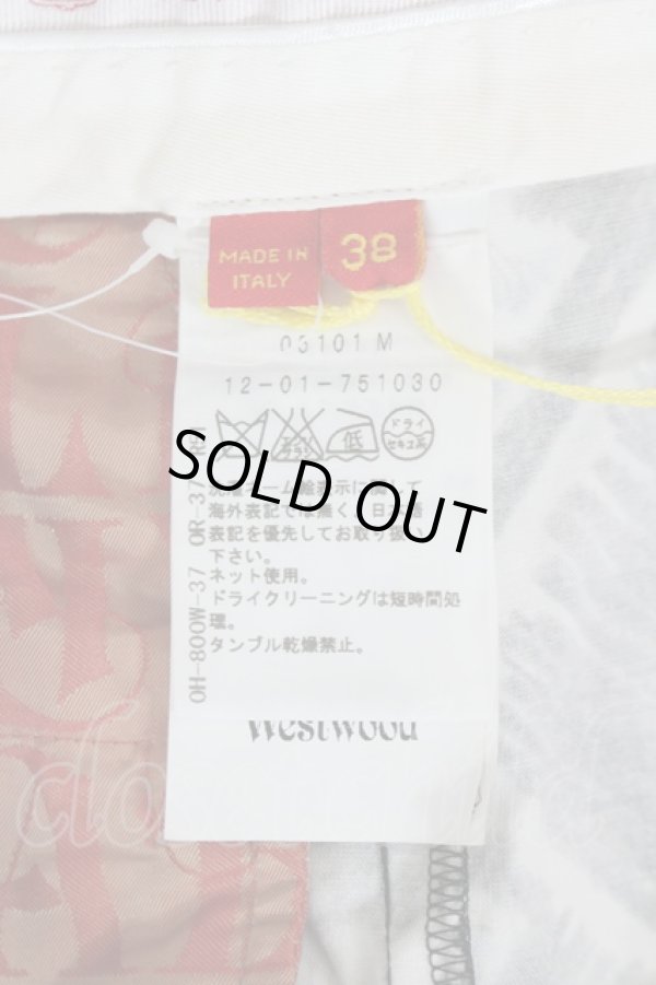 画像3: ヴィヴィアンウエストウッド 中古 / ハンドドローチェック総柄ハーフパンツ 38 黒Ｘ白  I-26-06-24-085-pa-HD-ZI (3)