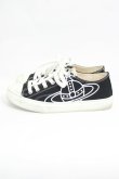 画像2: ヴィヴィアンウエストウッド 中古 / Low Top Canvas Plimsoll スニーカー 38 黒  I-26-06-24-098-sh-HD-ZI (2)