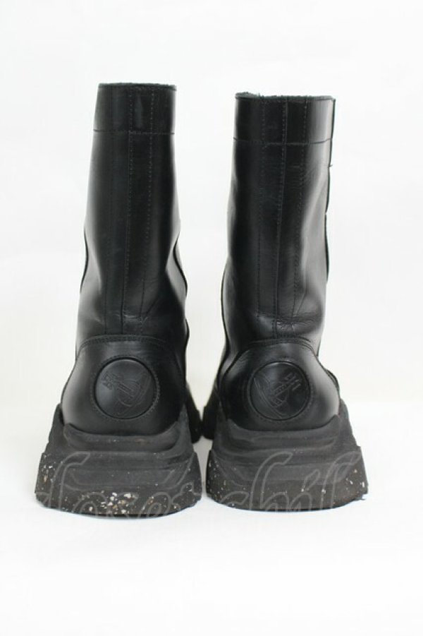 画像3: ヴィヴィアンウエストウッド 中古 / Leather Boots  黒  I-26-06-24-099-sh-HD-ZI (3)